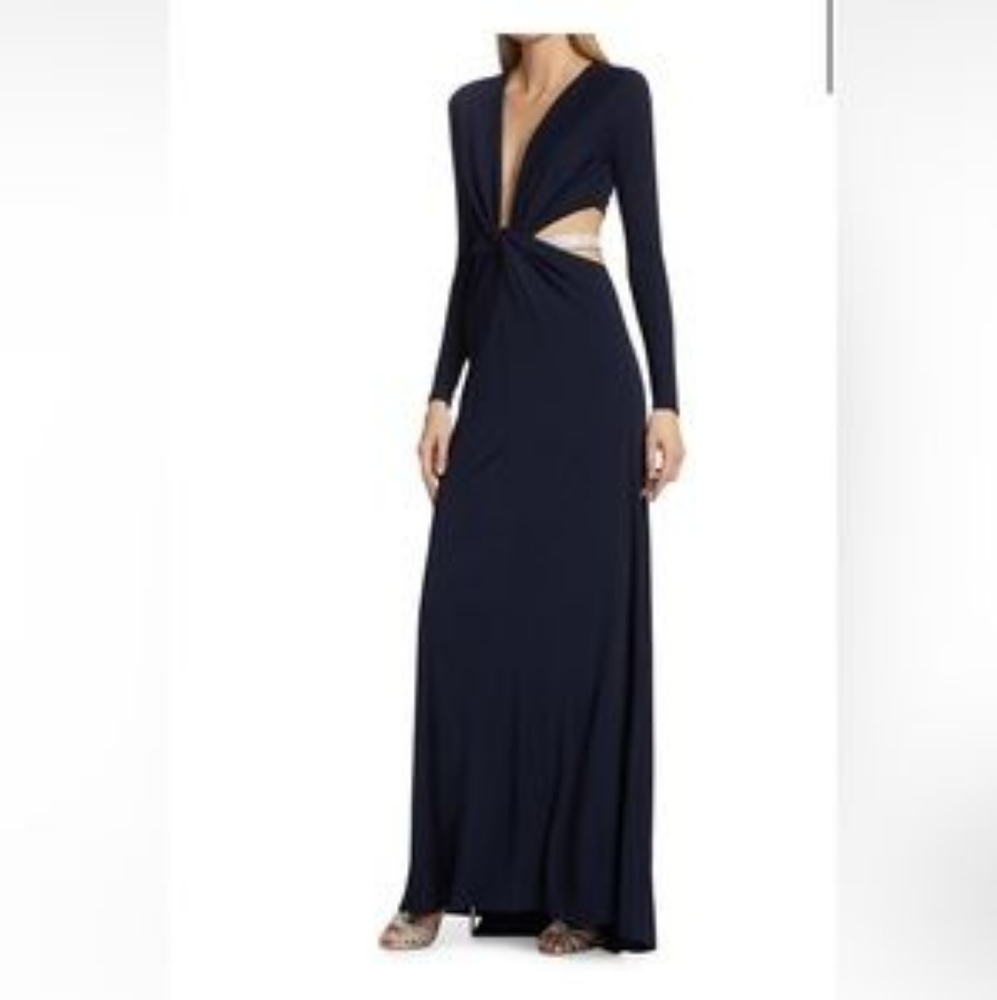 ISO Halston Sophia dress black, size 10 or 12
